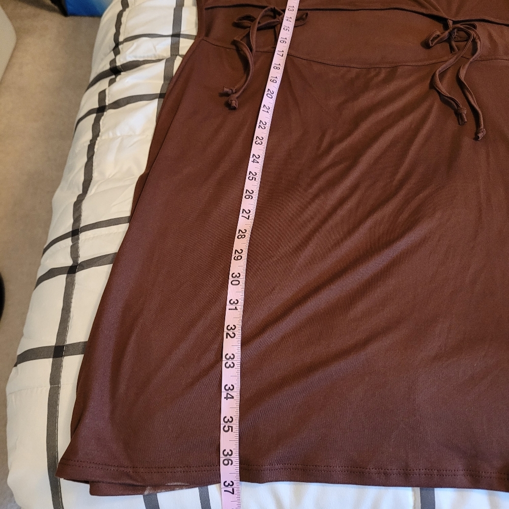 Haley and June brown rum raisin dress. 2X - Picture 2 of 7
